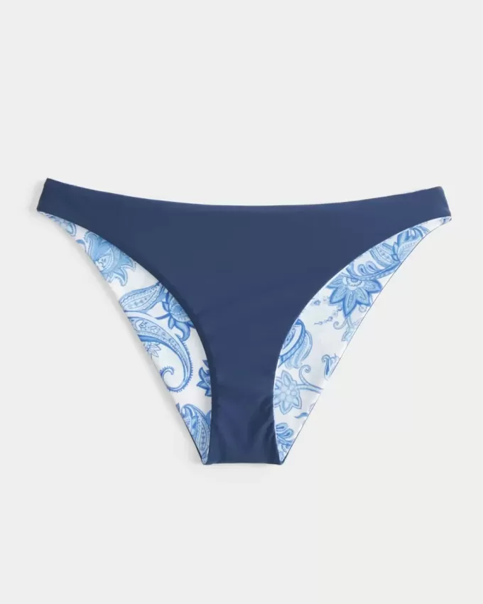 Parte de jos de bikini reversabilă, cu talie joasă Parte de jos de bikini reversabilă, cu talie joasă