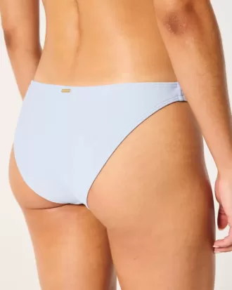 Partea de jos de bikini cheeky brodata cu talie joasa