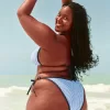 Partea de jos de bikini cheeky cu cravată laterală Partea de jos de bikini cheeky cu cravată laterală