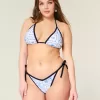 Partea de jos de bikini cheeky cu cravată laterală Partea de jos de bikini cheeky cu cravată laterală