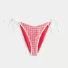 Partea de jos de bikini cheeky cu cravată laterală Partea de jos de bikini cheeky cu cravată laterală