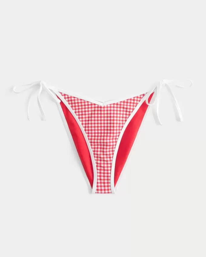 Partea de jos de bikini cheeky cu cravată laterală Partea de jos de bikini cheeky cu cravată laterală