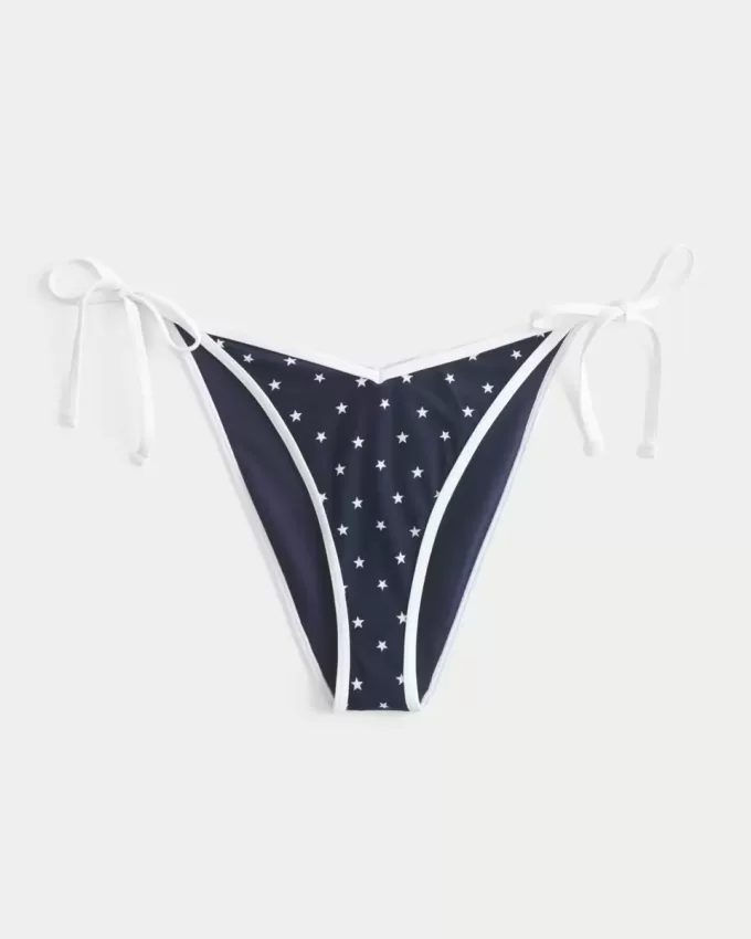 Partea de jos de bikini cheeky cu cravată laterală Partea de jos de bikini cheeky cu cravată laterală