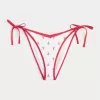 Partea de jos de bikini cheeky cu cravată laterală Partea de jos de bikini cheeky cu cravată laterală