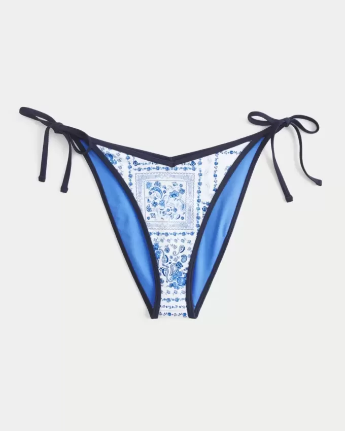 Partea de jos de bikini cheeky cu cravată laterală Partea de jos de bikini cheeky cu cravată laterală
