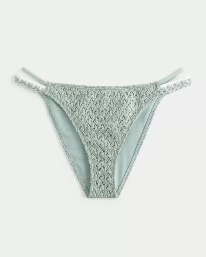 Partea de jos de bikini cheeky în stil croșetat Partea de jos de bikini cheeky în stil croșetat