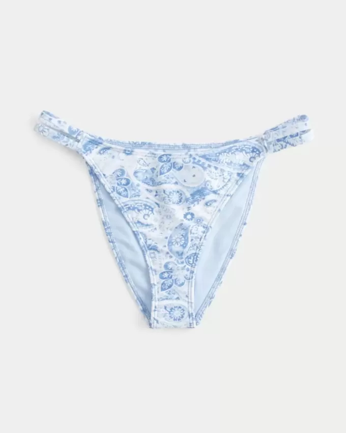 Partea de jos de bikini cu bretele duble Partea de jos de bikini cu bretele duble