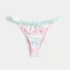 Partea de jos de bikini cu bretele late, cu picioare înalte Partea de jos de bikini cu bretele late, cu picioare înalte