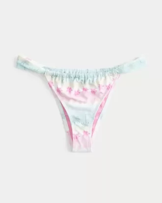 Partea de jos de bikini cu bretele late, cu picioare înalte