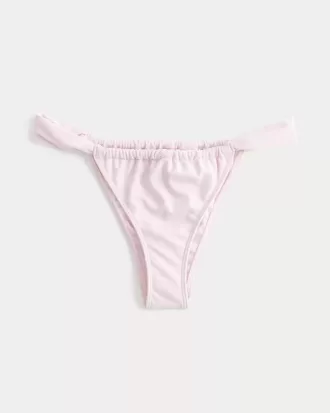 Partea de jos de bikini cu bretele late, cu picioare înalte