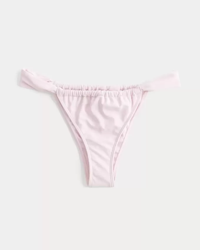 Partea de jos de bikini cu bretele late, cu picioare înalte Partea de jos de bikini cu bretele late, cu picioare înalte