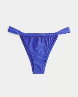 Partea de jos de bikini cu bretele late, cu picioare înalte