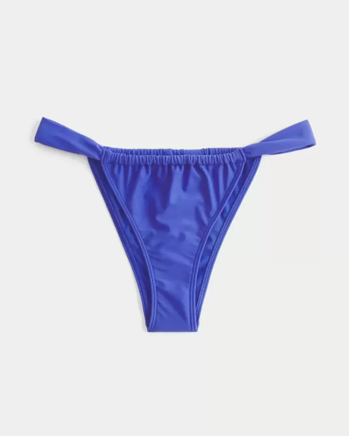 Partea de jos de bikini cu bretele late, cu picioare înalte Partea de jos de bikini cu bretele late, cu picioare înalte