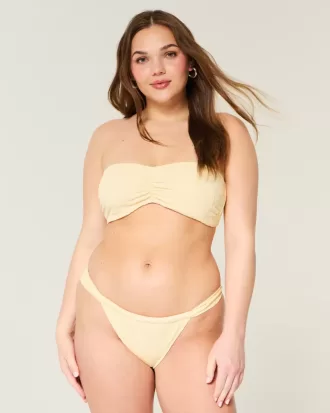 Partea de jos de bikini cu bretele late din Jacquard