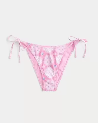 Partea de jos de bikini cu cravată laterală