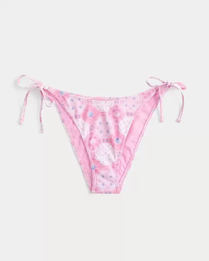 Partea de jos de bikini cu cravată laterală Partea de jos de bikini cu cravată laterală