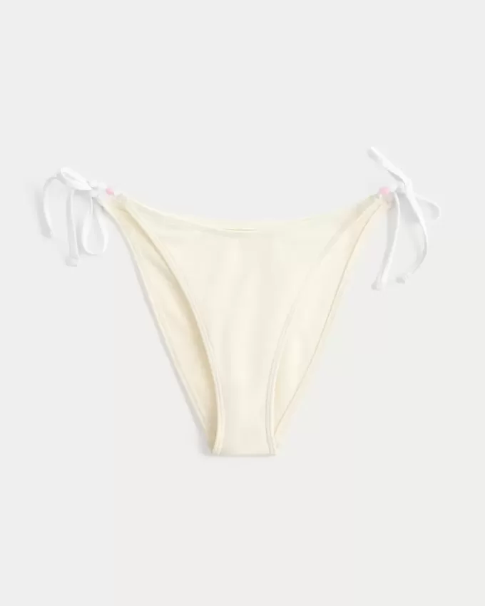 Partea de jos de bikini cu cravată laterală Partea de jos de bikini cu cravată laterală