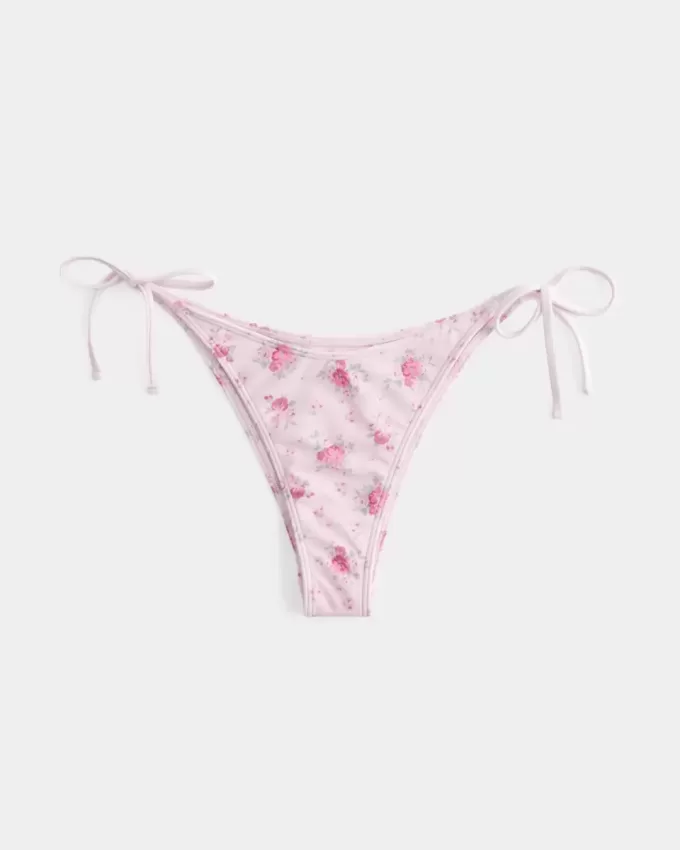 Partea de jos de bikini cu cravată laterală Partea de jos de bikini cu cravată laterală