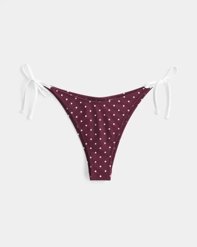 Partea de jos de bikini cu cravată laterală Partea de jos de bikini cu cravată laterală