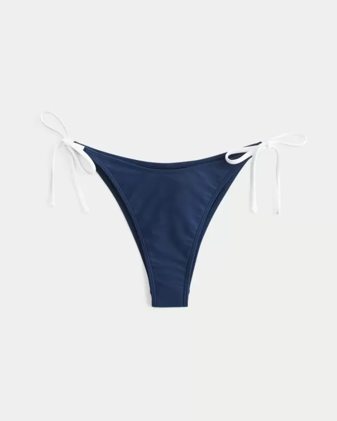 Partea de jos de bikini cu cravată laterală Partea de jos de bikini cu cravată laterală