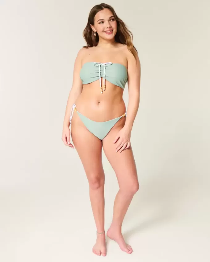 Partea de jos de bikini cu cravată laterală reversibilă Partea de jos de bikini cu cravată laterală reversibilă