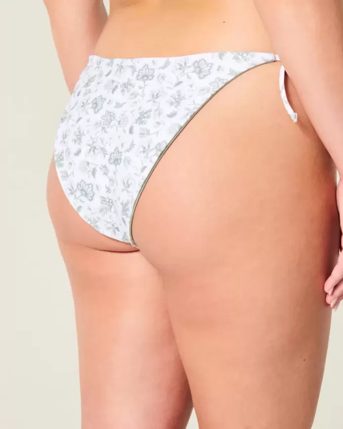 Partea de jos de bikini cu cravată laterală reversibilă Partea de jos de bikini cu cravată laterală reversibilă