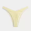 Partea de jos de bikini cu nervură, cu picioare înalte, talie în V Partea de jos de bikini cu nervură, cu picioare înalte, talie în V
