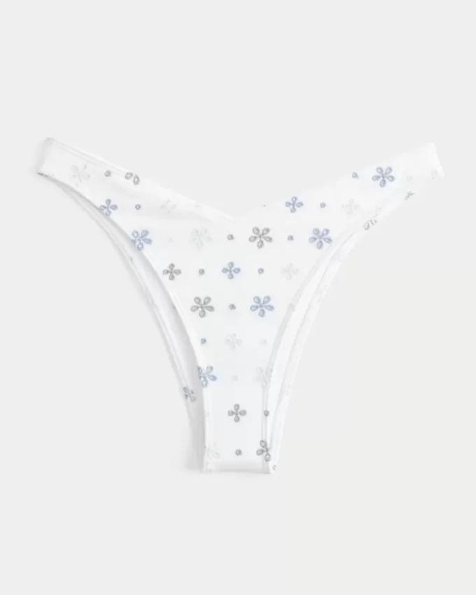 Partea de jos de bikini cu ochiuri înalte Partea de jos de bikini cu ochiuri înalte