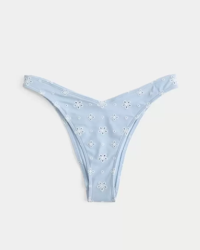 Partea de jos de bikini cu ochiuri înalte Partea de jos de bikini cu ochiuri înalte