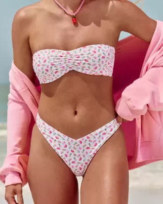 Partea de jos de bikini cu picioare înalte