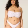 Partea de jos de bikini cu picioare înalte Partea de jos de bikini cu picioare înalte