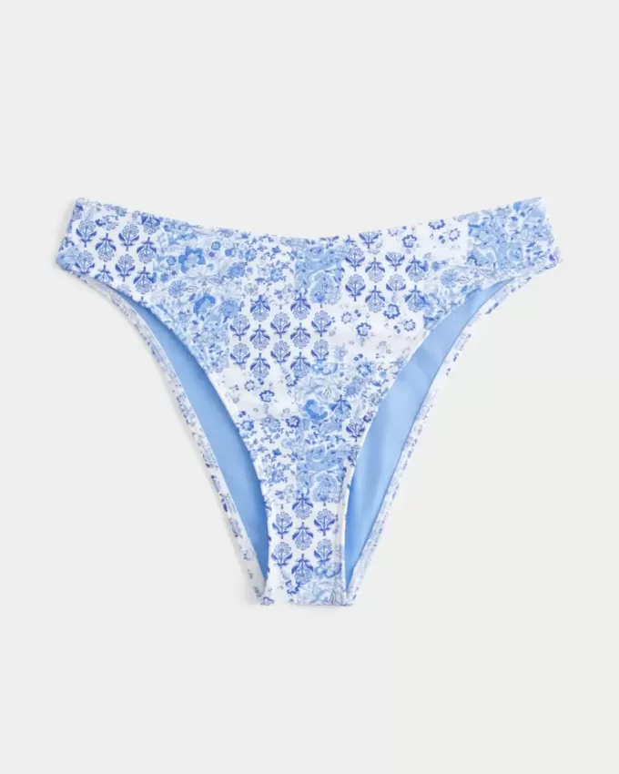 Partea de jos de bikini cu picioare înalte și talie înaltă Partea de jos de bikini cu picioare înalte și talie înaltă