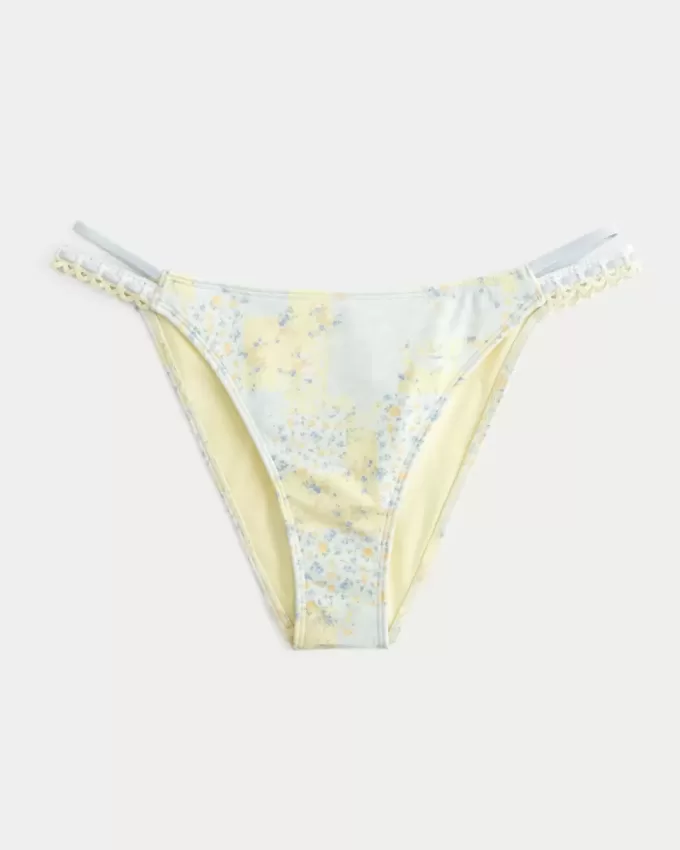 Partea de jos de bikini cu picioare înalte mixte în stil croșetat Partea de jos de bikini cu picioare înalte mixte în stil croșetat
