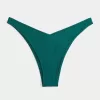 Partea de jos de bikini cu picior înalt cu nervură Partea de jos de bikini cu picior înalt cu nervură