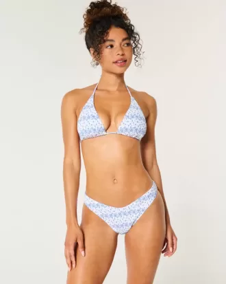 Partea de jos de bikini cu picior înalt cu smock