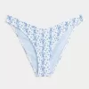 Partea de jos de bikini cu picior înalt cu smock Partea de jos de bikini cu picior înalt cu smock