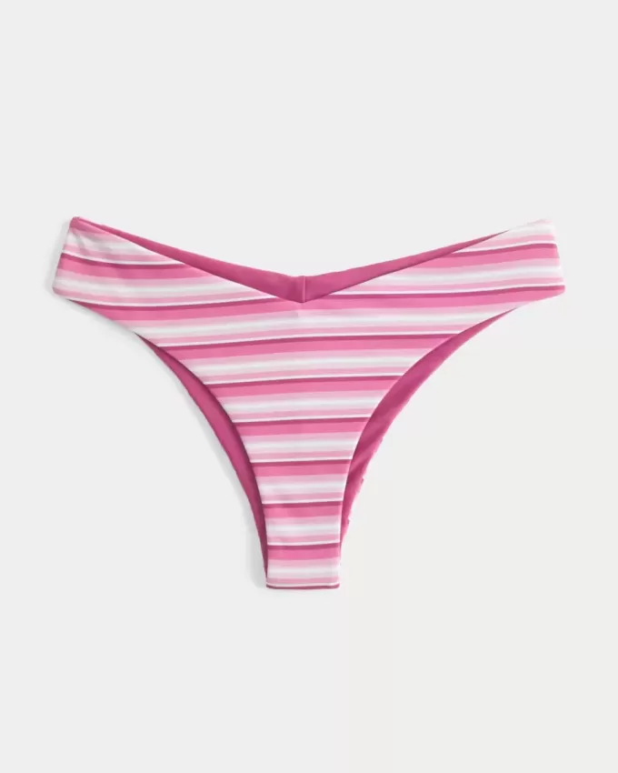 Partea de jos de bikini reversibilă cu talie în V Partea de jos de bikini reversibilă cu talie în V