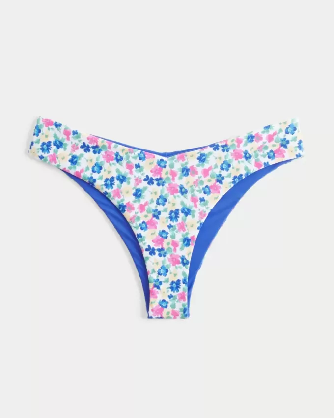 Partea de jos de bikini reversibilă cu talie în V Partea de jos de bikini reversibilă cu talie în V