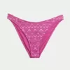 Partea de jos de bikini strălucitoare cu picioare înalte Partea de jos de bikini strălucitoare cu picioare înalte