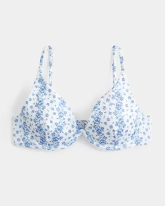 Partea de sus de bikini cu sârmă și adâncime
