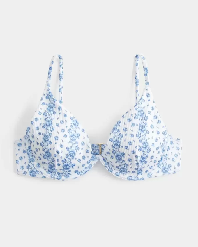 Partea de sus de bikini cu sârmă și adâncime Partea de sus de bikini cu sârmă și adâncime