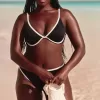 Partea de sus de bikini cu sârmă și adâncime Partea de sus de bikini cu sârmă și adâncime