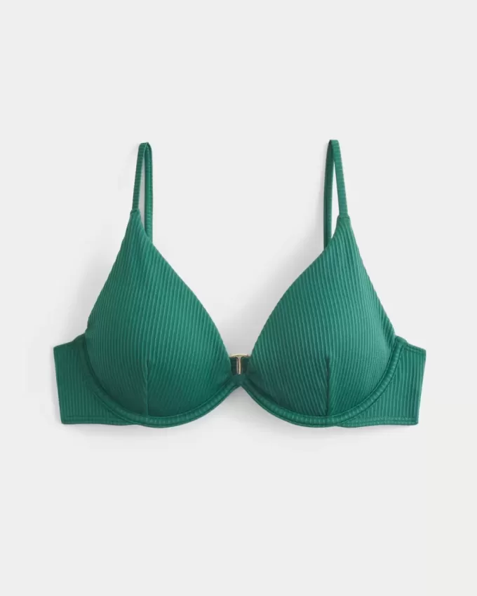 Partea de sus de bikini cu sârmă și adâncime Partea de sus de bikini cu sârmă și adâncime