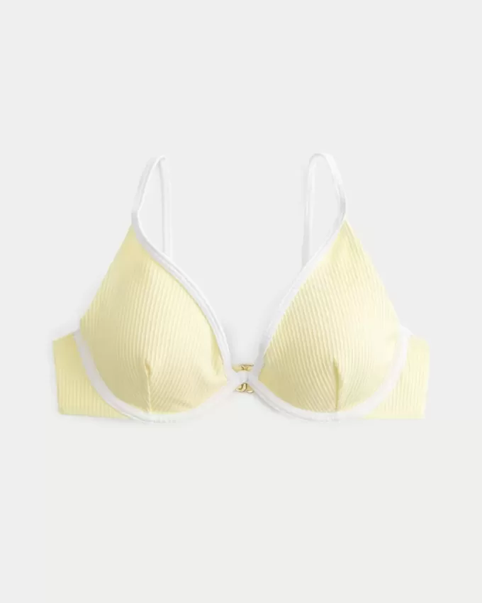 Partea de sus de bikini cu sârmă și adâncime Partea de sus de bikini cu sârmă și adâncime