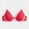 Partea de sus de bikini cu sârmă și adâncime Partea de sus de bikini cu sârmă și adâncime