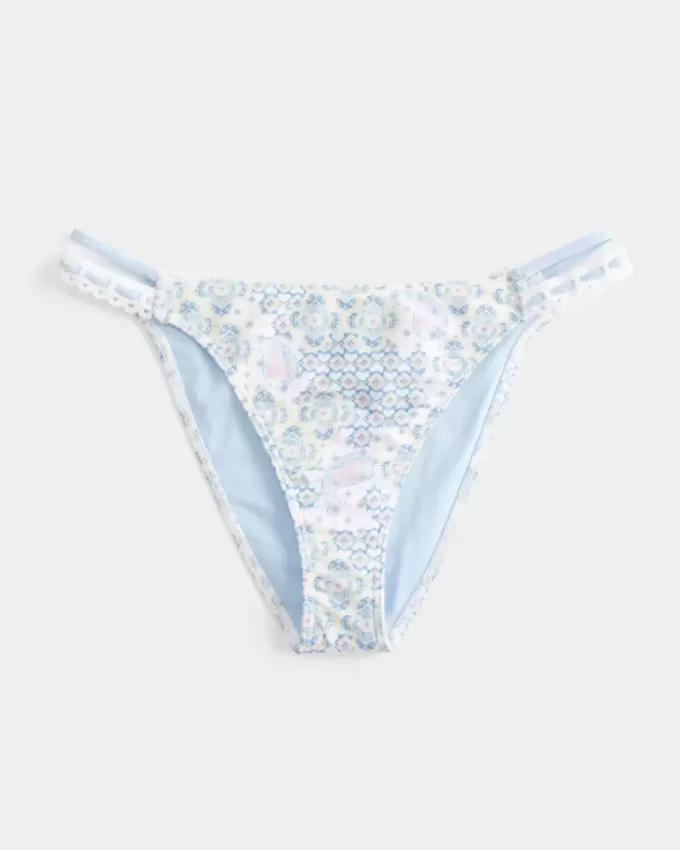 Partea inferioară de bikini cu bretele duble, în stil croșetat Partea inferioară de bikini cu bretele duble, în stil croșetat