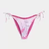 Partea inferioară de bikini cu cravată laterală în stil croșetat Partea inferioară de bikini cu cravată laterală în stil croșetat