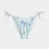 Partea inferioară de bikini cu cravată laterală în stil croșetat Partea inferioară de bikini cu cravată laterală în stil croșetat