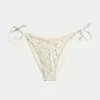 Partea inferioară de bikini cu cravată laterală în stil croșetat Partea inferioară de bikini cu cravată laterală în stil croșetat