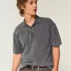 Polo Boxy Crop Washed